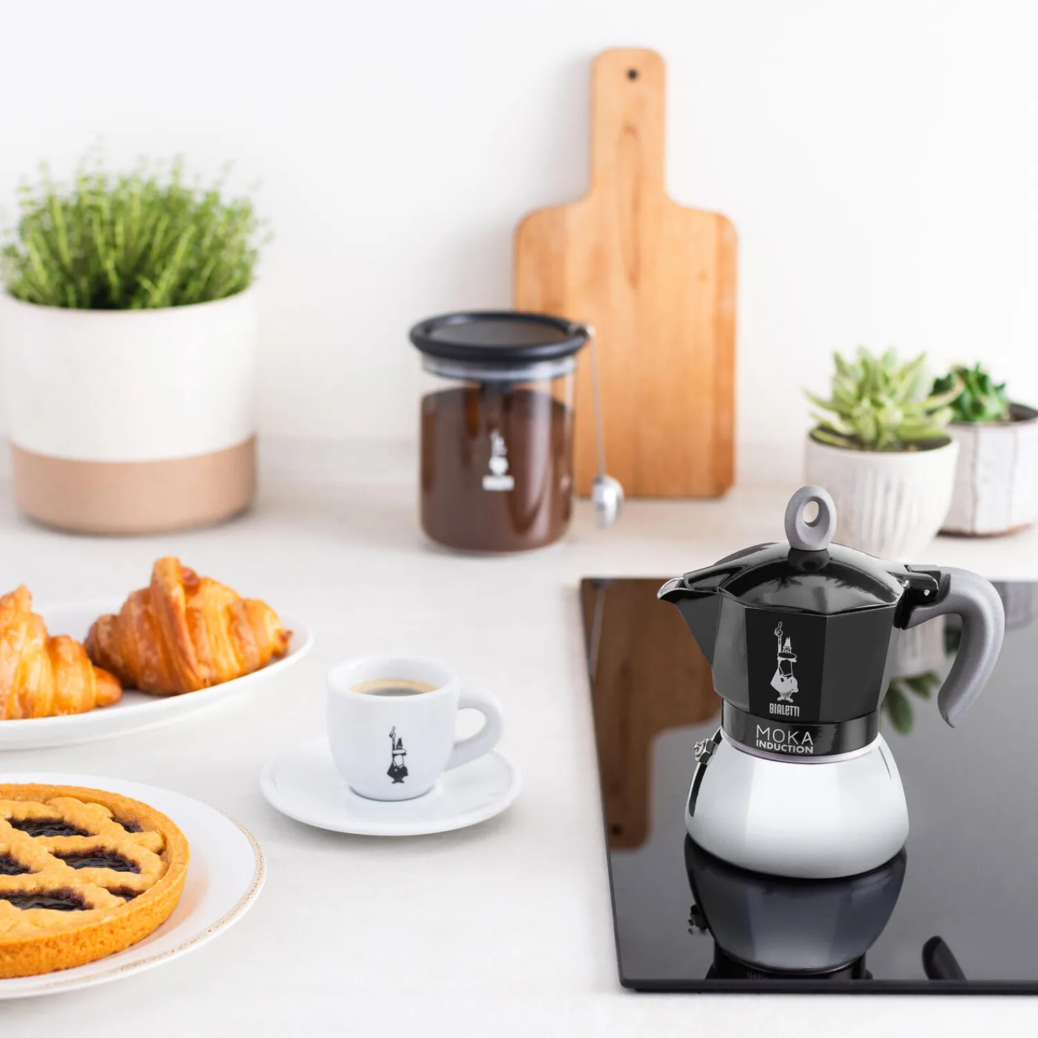 Bialetti Kaffe- & Teudstyr * Moka espressokande til induktion, 6 kopper