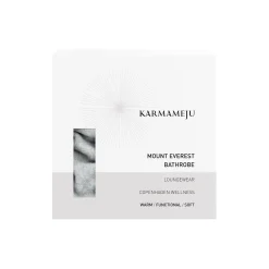 Dame Karmameju Nattøj & Loungewear|Badekåber-MOUNT EVEREST fleece bathrobe, light grey