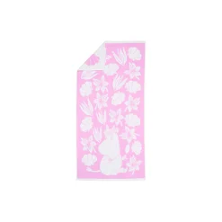 Moomin Arabia Håndklæder-Mumi badehåndklæde seashells pink