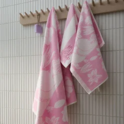 Moomin Arabia Håndklæder * Mumi badehåndklæde seashells pink