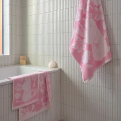 Moomin Arabia Håndklæder * Mumi badehåndklæde seashells pink