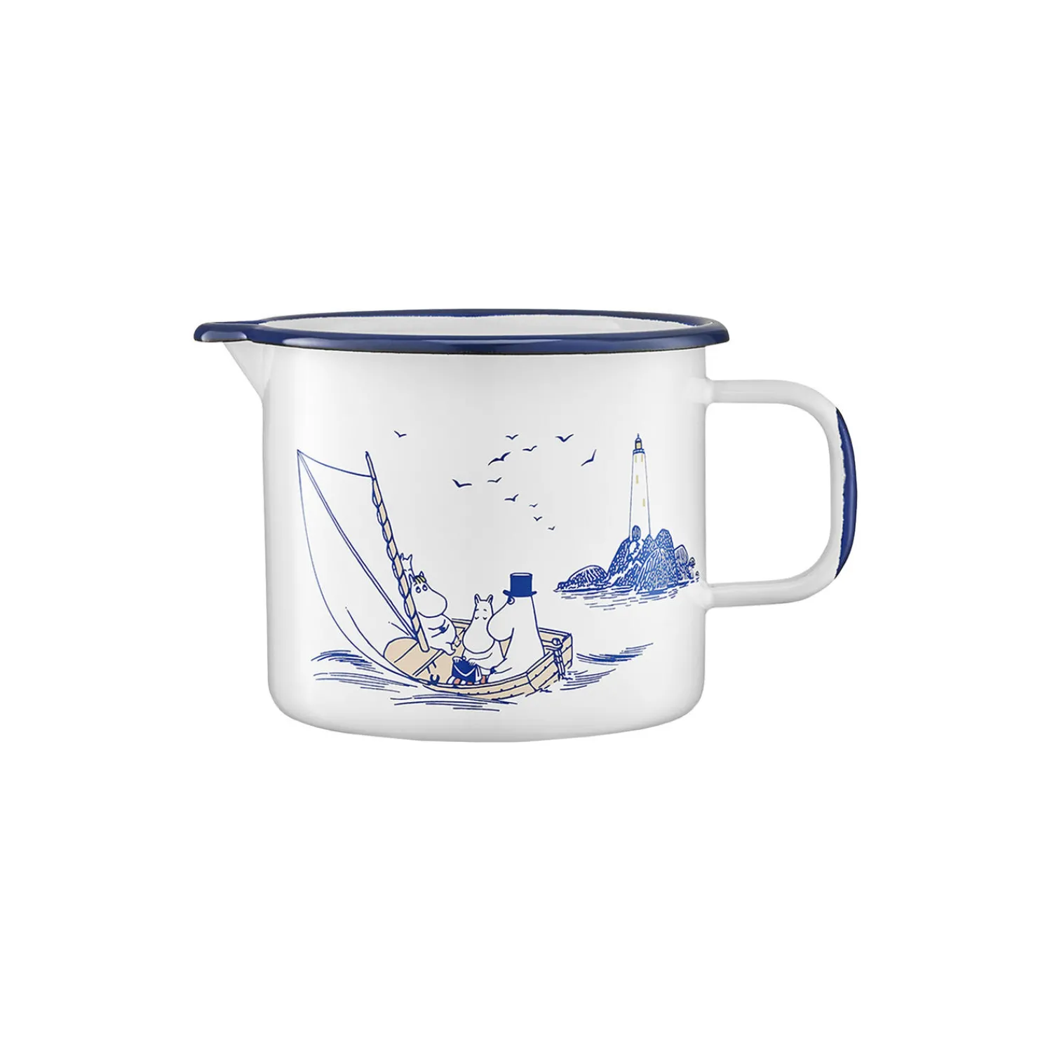 Muurla Kaffe- & Teudstyr * Mumi Sømænd emaljekande