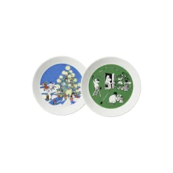 Moomin Arabia Tallerkener * Mumi tallerken 2021: Jul & Tegning 2 pcs