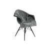 NATURES Collection Skind * New zealandsk curly lammeskind, grafit