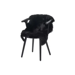 NATURES Collection Skind-Newzealandsk Premium langhåret lammeskind, black
