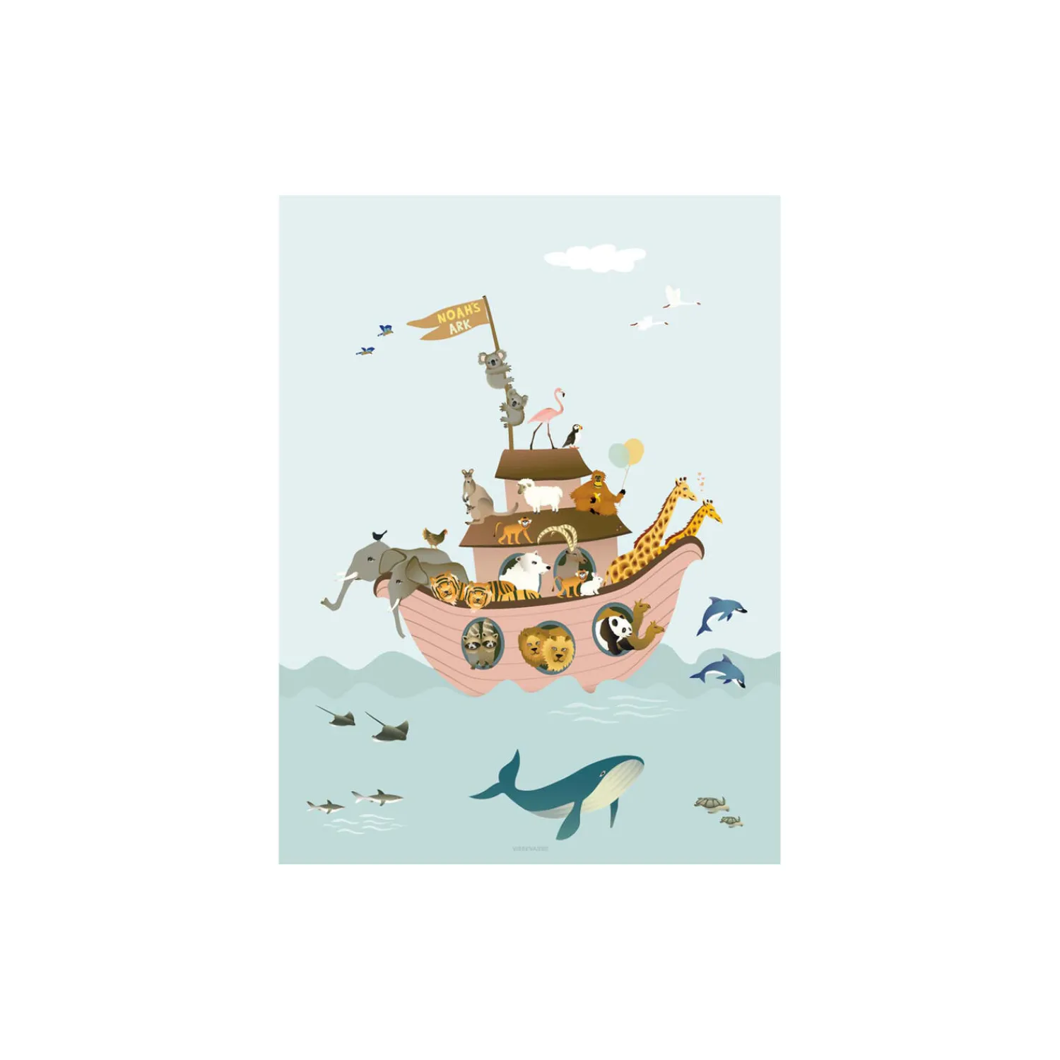 ViSSEVASSE Plakater & Rammer * Noahs Ark plakat