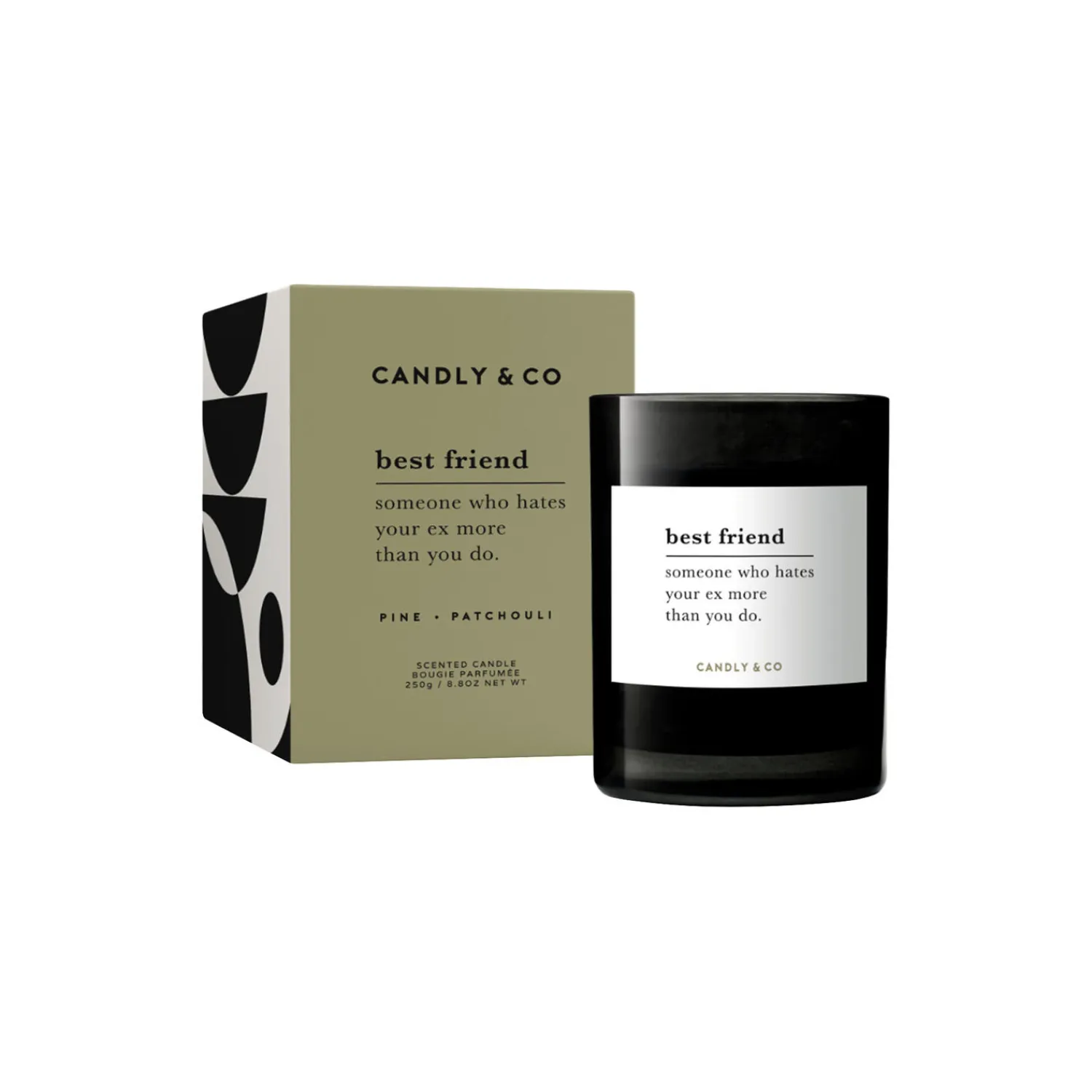 Candly & Co Lys & Duftlys-No. 4 Candle, BEST FRIEND Someone who hates your ex more than you do