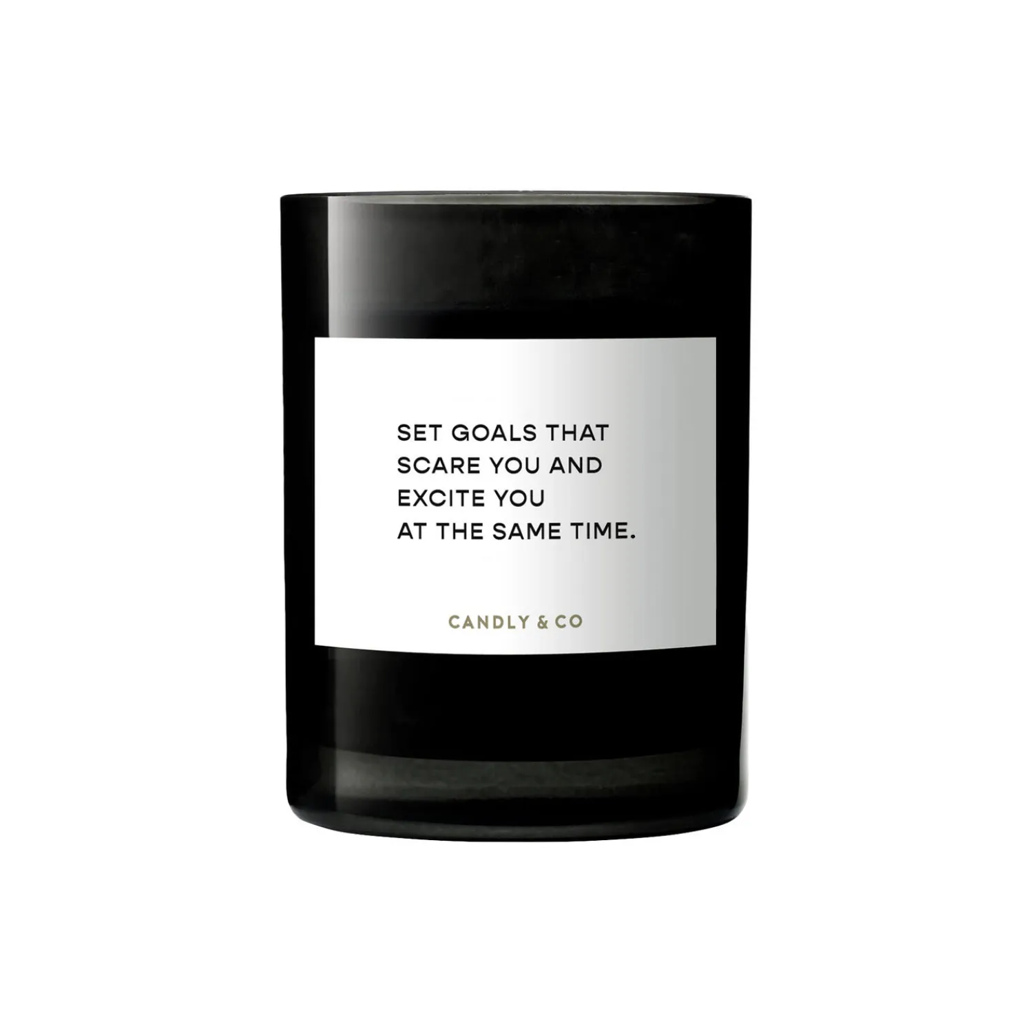 Candly & Co Lys & Duftlys-No. 4 Candle, Set goals that scare you and excite you at the same time