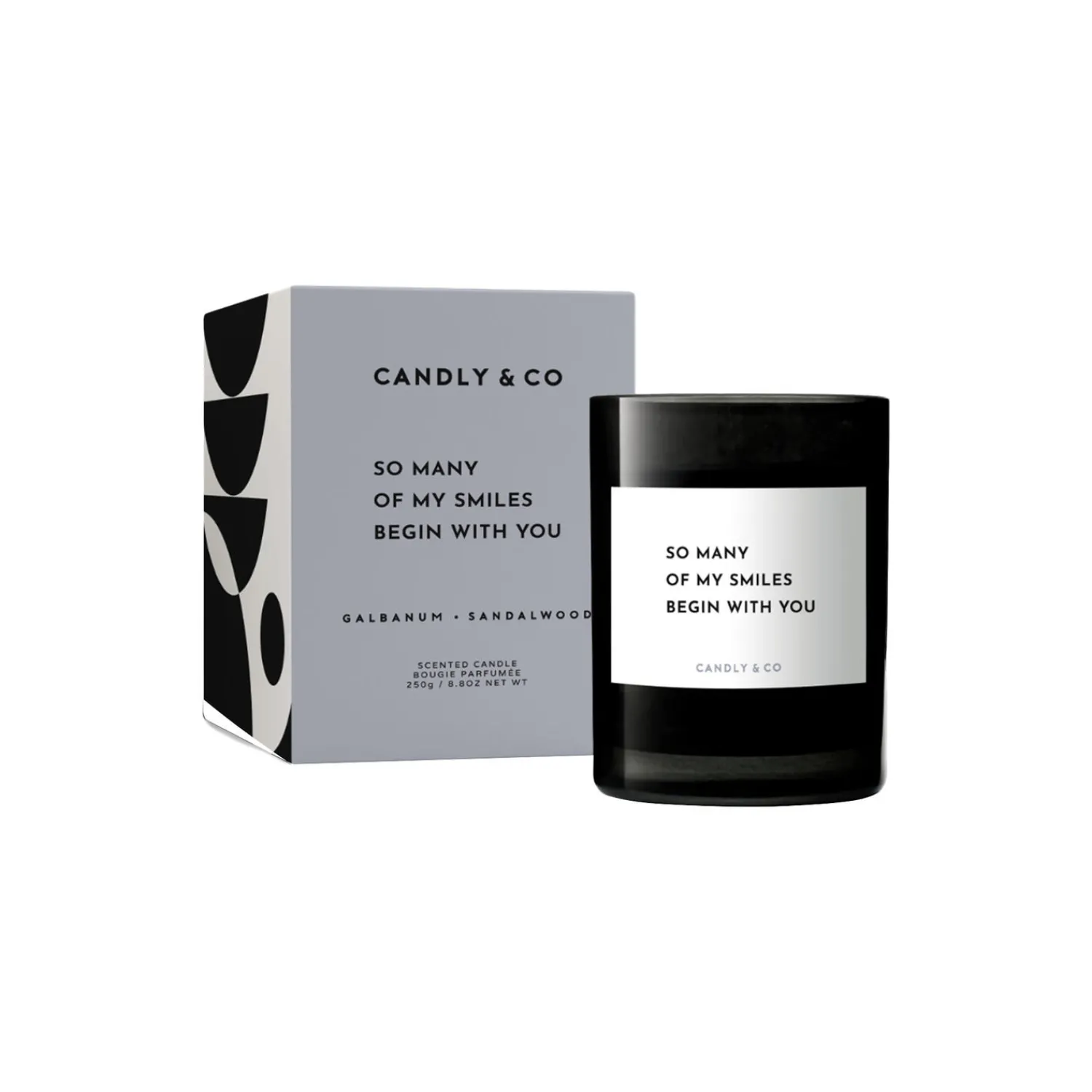 Candly & Co Lys & Duftlys-No. 6 Candle, So many of my smiles begin with you