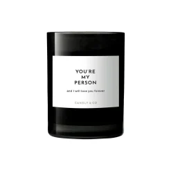 Candly & Co Lys & Duftlys * No. 3 Candle, You are my person and I will love you forever