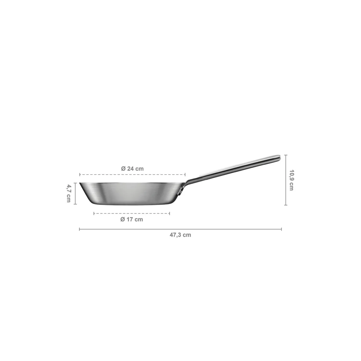 Fiskars Gryder & Pander * Norden Steel stegepande ubelagt Ø 24 cm