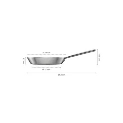 Fiskars Gryder & Pander * Norden Steel stegepande ubelagt Ø 28 cm