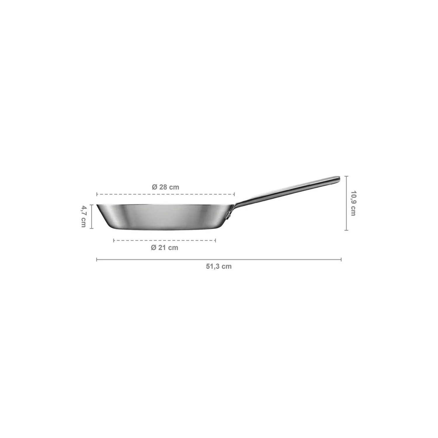 Fiskars Gryder & Pander * Norden Steel stegepande ubelagt Ø 28 cm