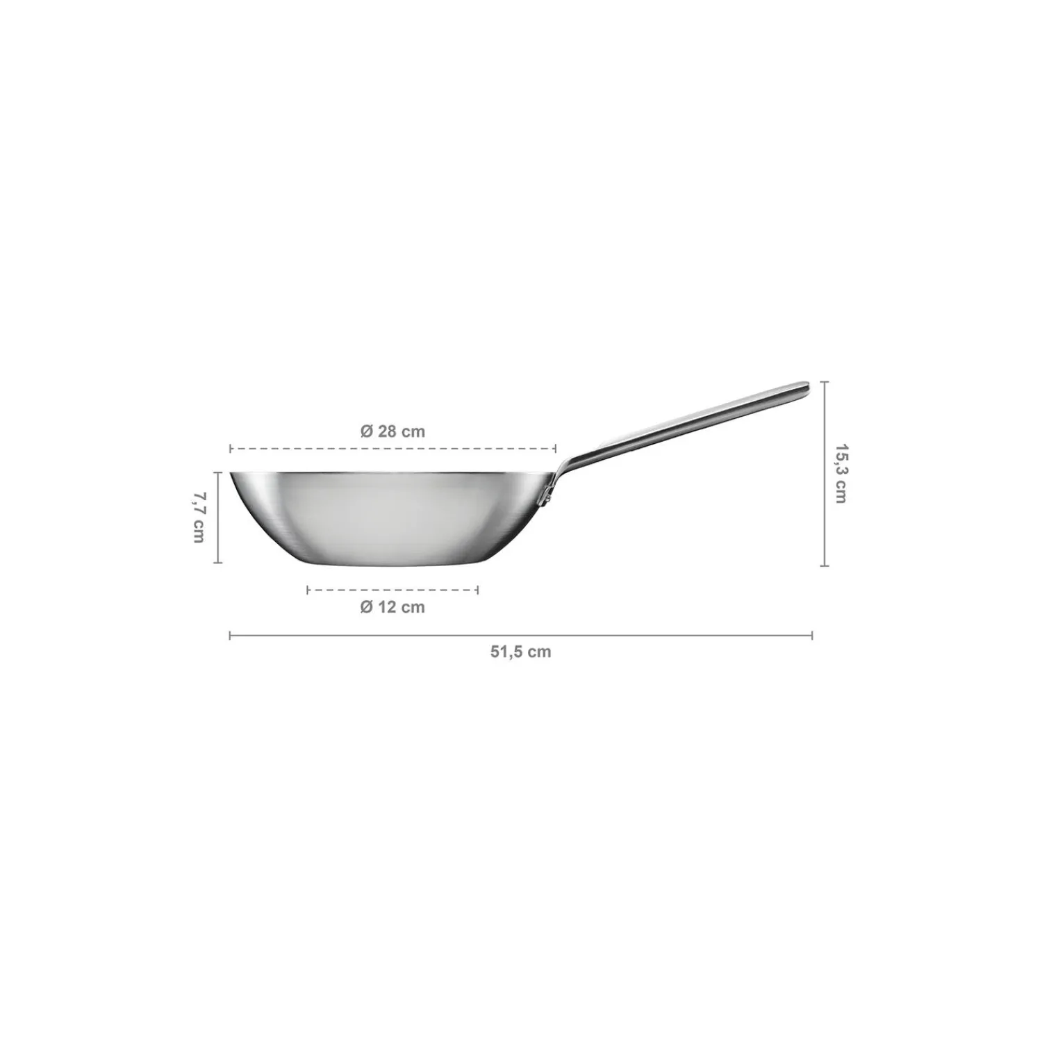 Fiskars Gryder & Pander * Norden Steel wok ubelagt Ø 28 cm