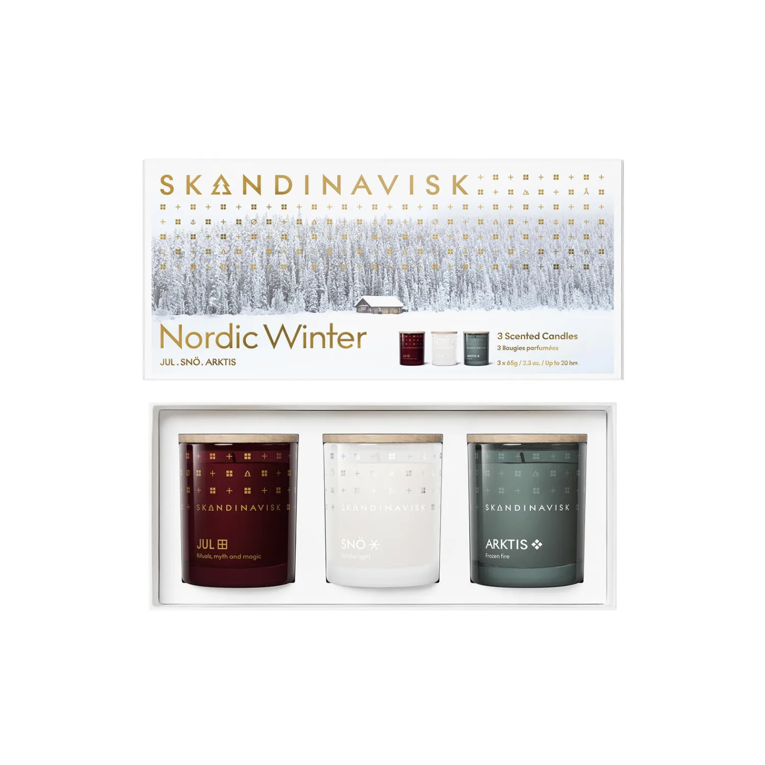 Skandinavisk Lys & Duftlys * NORDIC WINTER Scented Candle Giftset