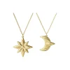 Georg Jensen Pynt * 2024 Ornamentsæt stjerne & måne, guld