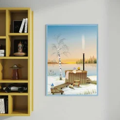 ViSSEVASSE Plakater & Rammer-OUTDOOR HOT TUB plakat