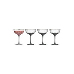Lyngby Glas Glas-Palermo Gold cocktailglas 4 stk.