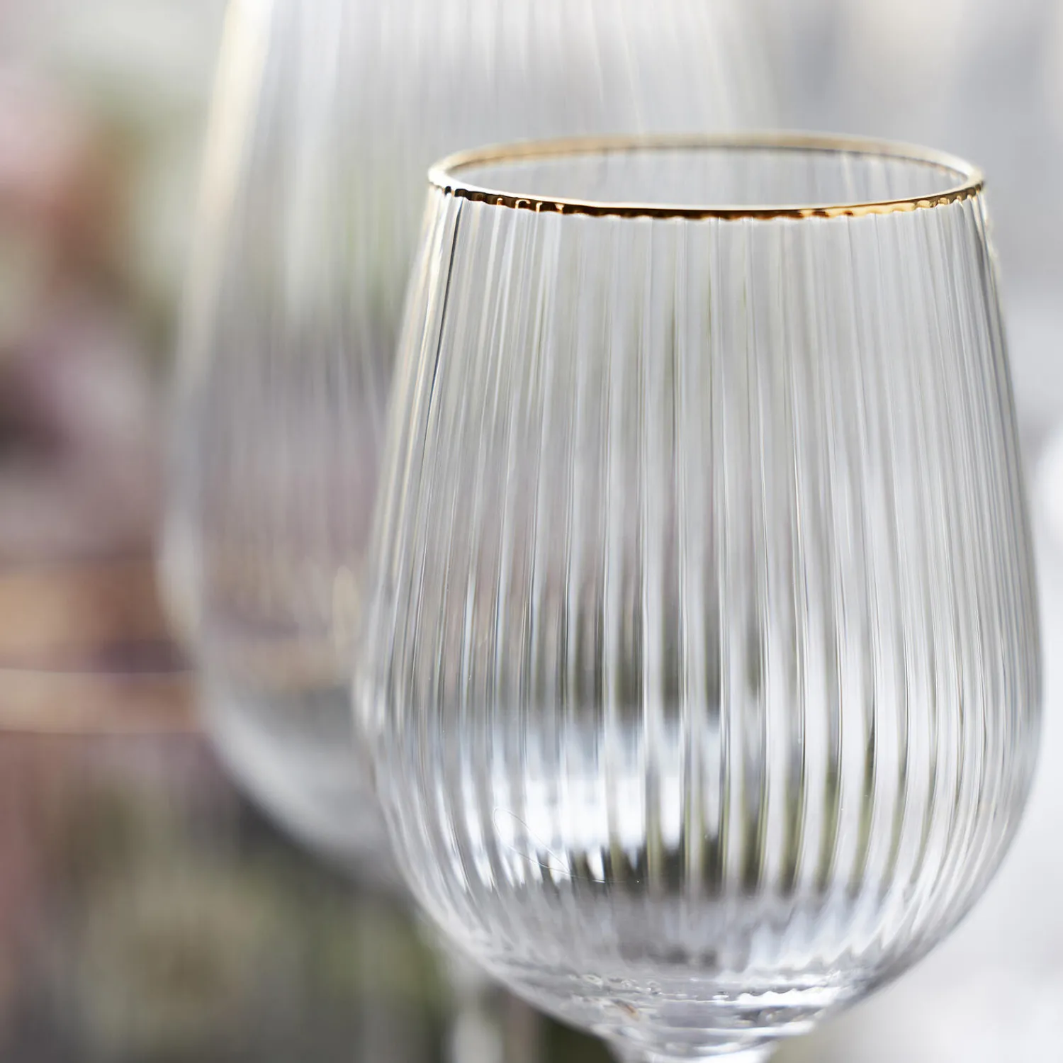 Lyngby Glas Glas-Palermo Gold hvidvinsglas 4 stk.