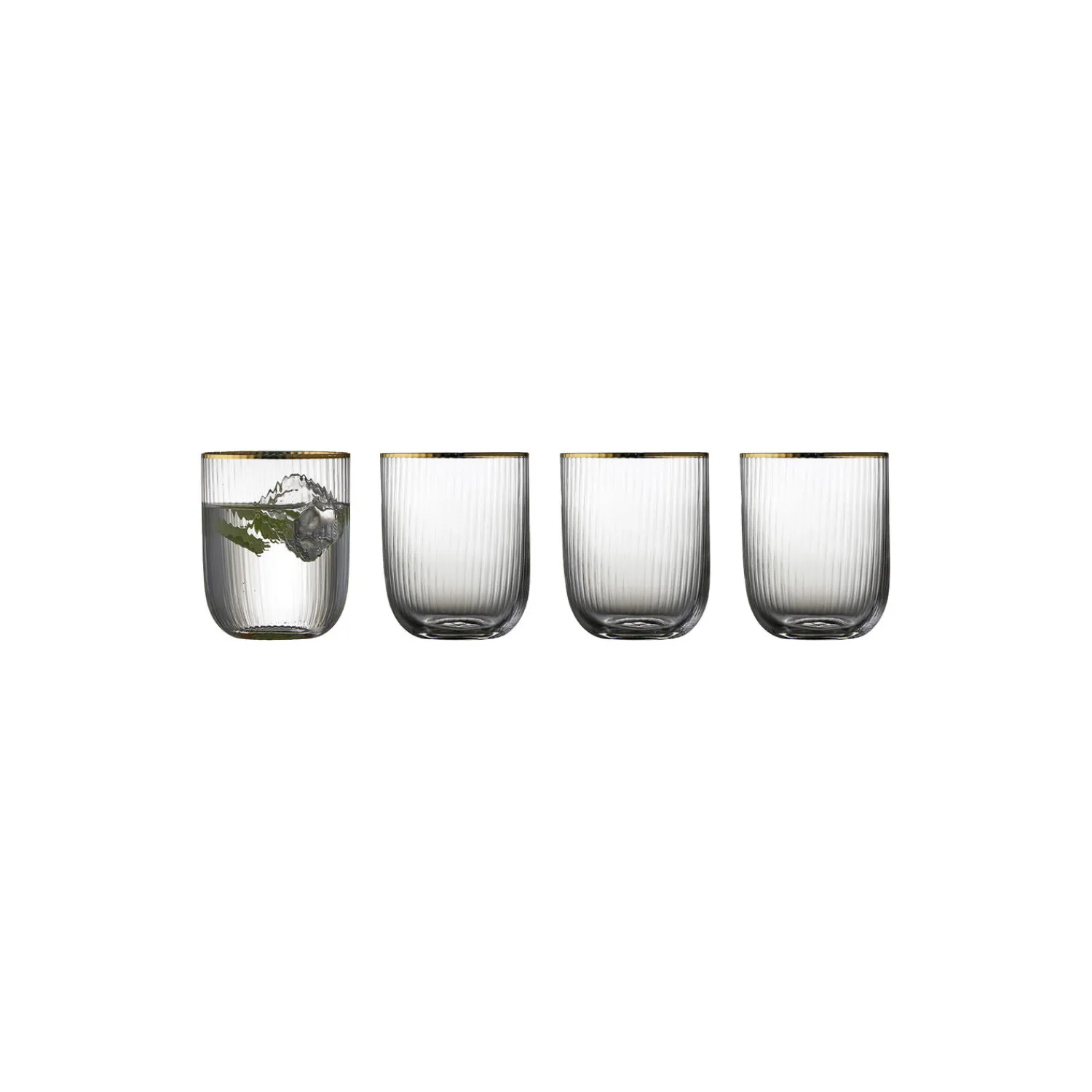 Lyngby Glas Glas * Palermo Gold tumbler 4 stk.