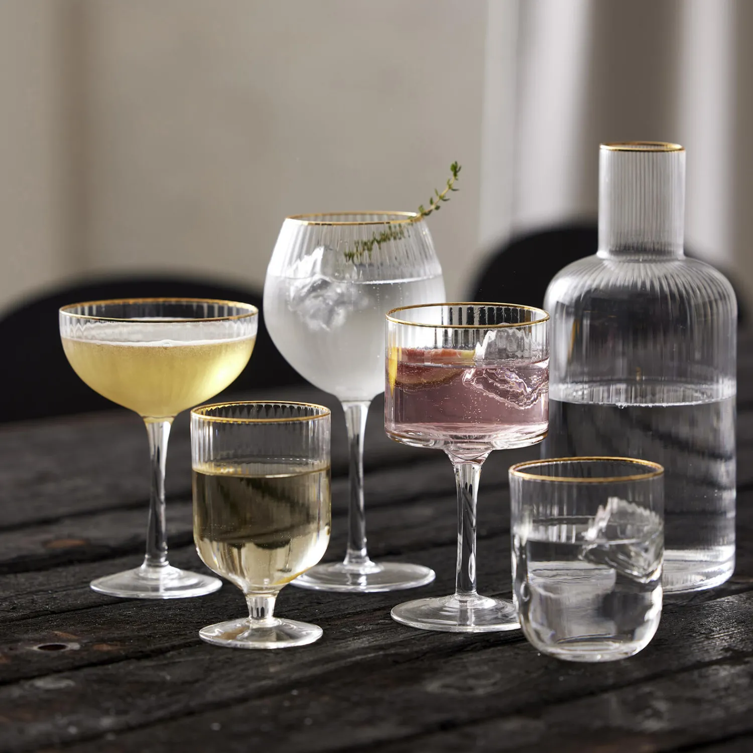 Lyngby Glas Glas * Palermo Gold tumbler 4 stk.