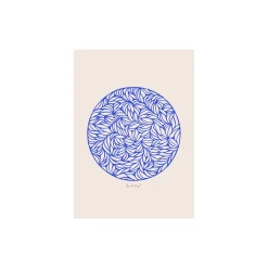 Peléton Plakater & Rammer-Papercut 05, blue