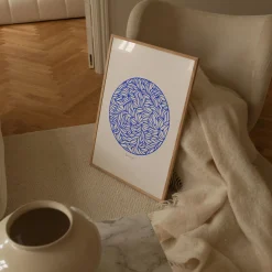 Peléton Plakater & Rammer-Papercut 05, blue