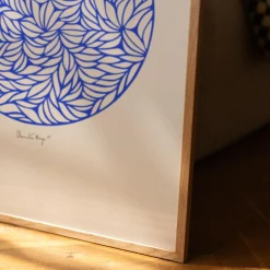 Peléton Plakater & Rammer-Papercut 05, blue