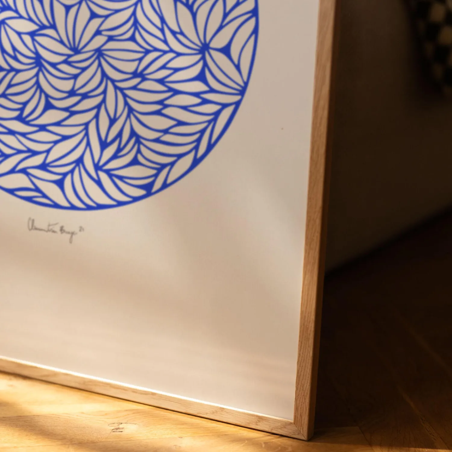 Peléton Plakater & Rammer-Papercut 05, blue