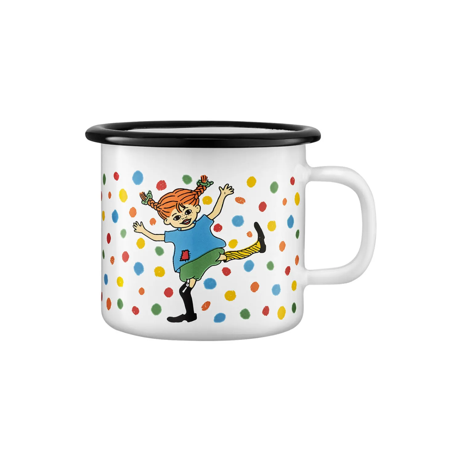 Muurla Kopper & Krus * Pippi emaljekrus, multicolour