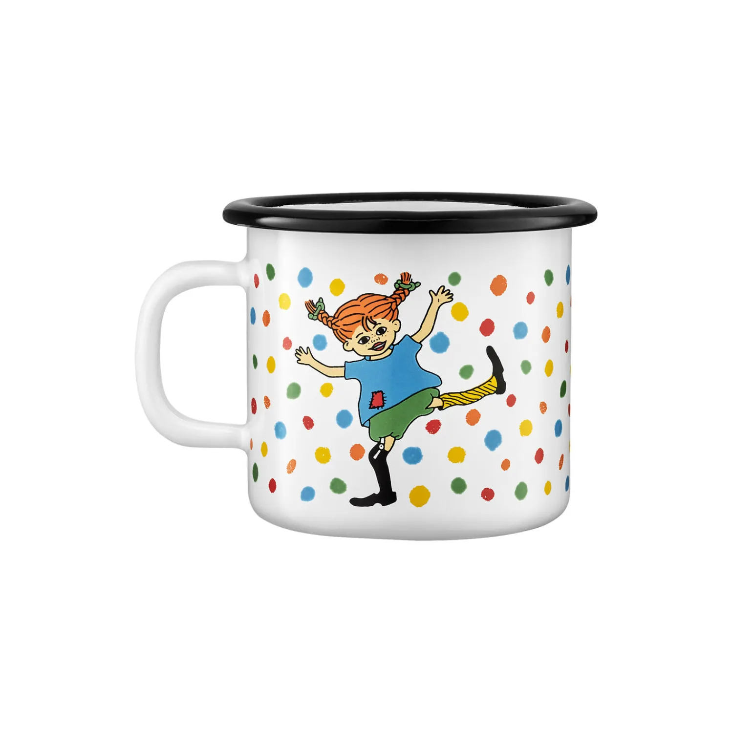 Muurla Kopper & Krus * Pippi emaljekrus, multicolour