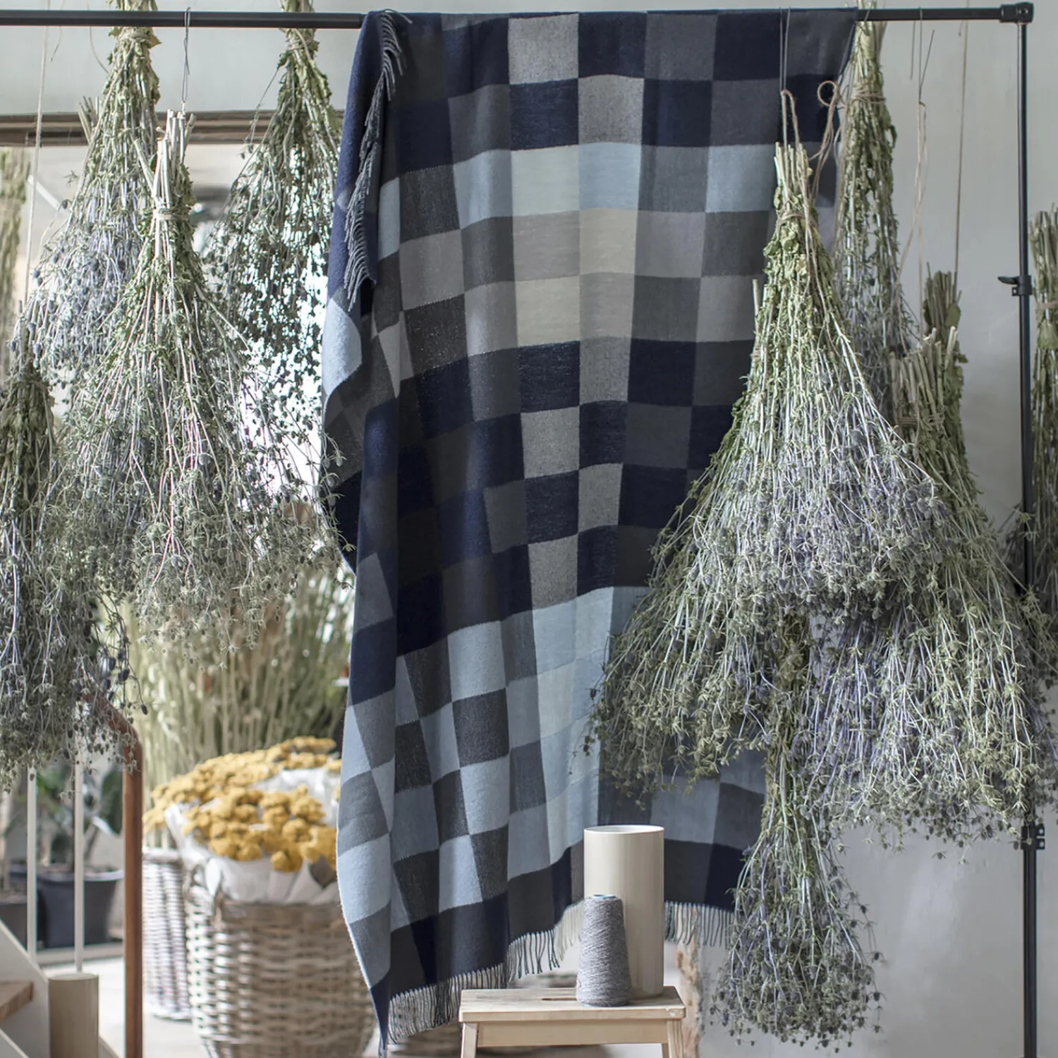 Silkeborg Uldspinderi Plaider-Plain Beat plaid,