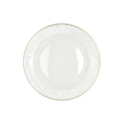 Pillivuyt Tallerkener * Plissé tallerken Ø 22 cm, hvid/guld