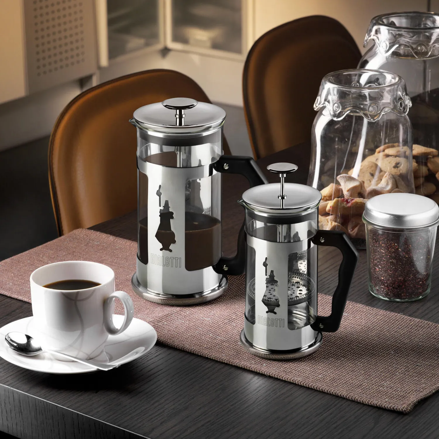 Bialetti Kaffe- & Teudstyr * Preziosa stempelkande, 8 kopper