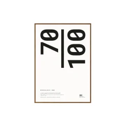 Paper Collective Plakater & Rammer-Ramme, dark oak