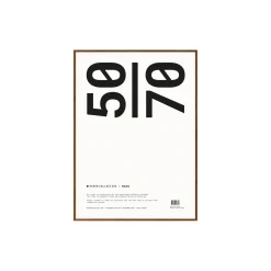 Paper Collective Plakater & Rammer-Ramme, dark oak
