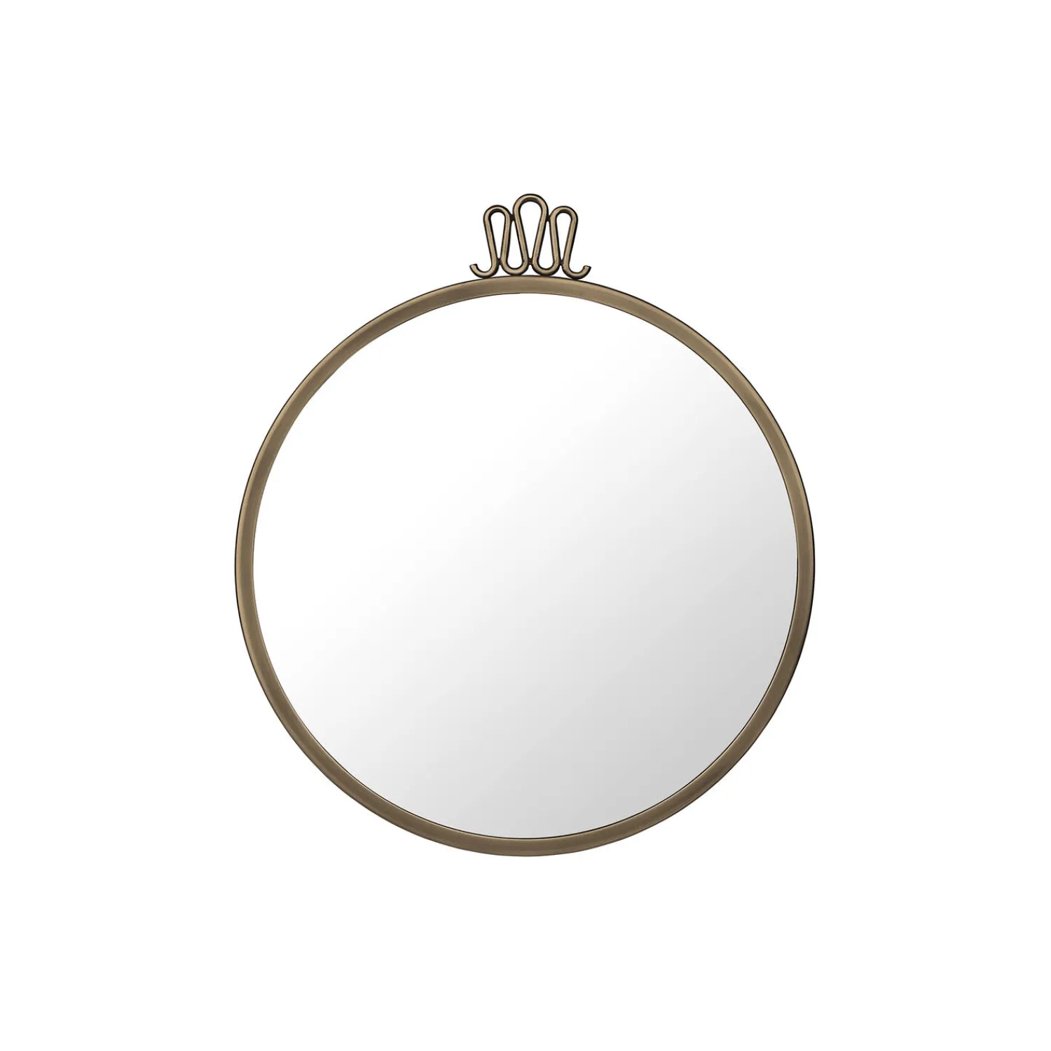 GUBI Vægspejle-Randaccio Wall Mirror, antique brass