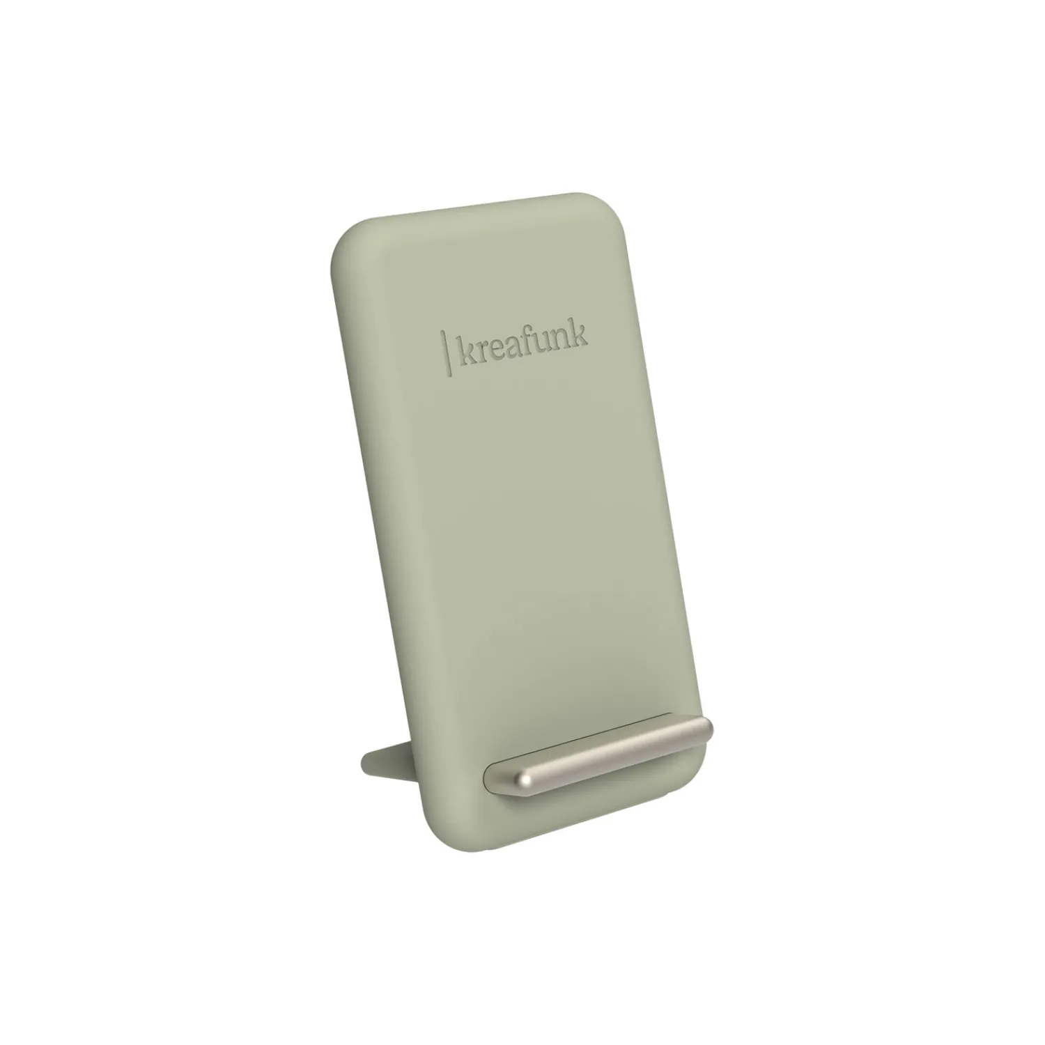 Kreafunk Opladere-reCHARGE trådløs powerbank, dusty olive