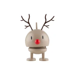 Hoptimist Figurer & Glaskunst-Reindeer Bumble, latte