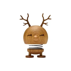 Hoptimist Figurer & Glaskunst * Reindeer Bumble, white