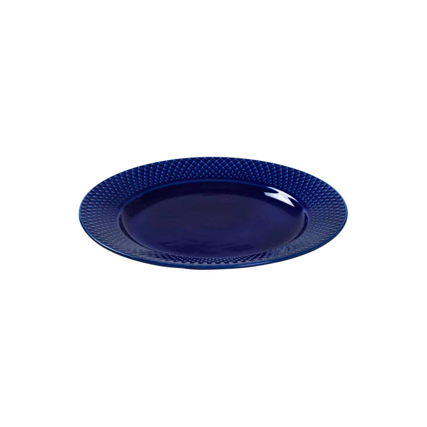 Lyngby Porcelæn Tallerkener * Rhombe Color frokosttallerken Ø 23 cm, mørk blå