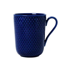 Lyngby Porcelæn Kopper & Krus * Rhombe Color krus med hank, mørk blå