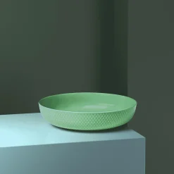 Lyngby Porcelæn Skåle & Fade * Rhombe Color serveringsskål, grøn