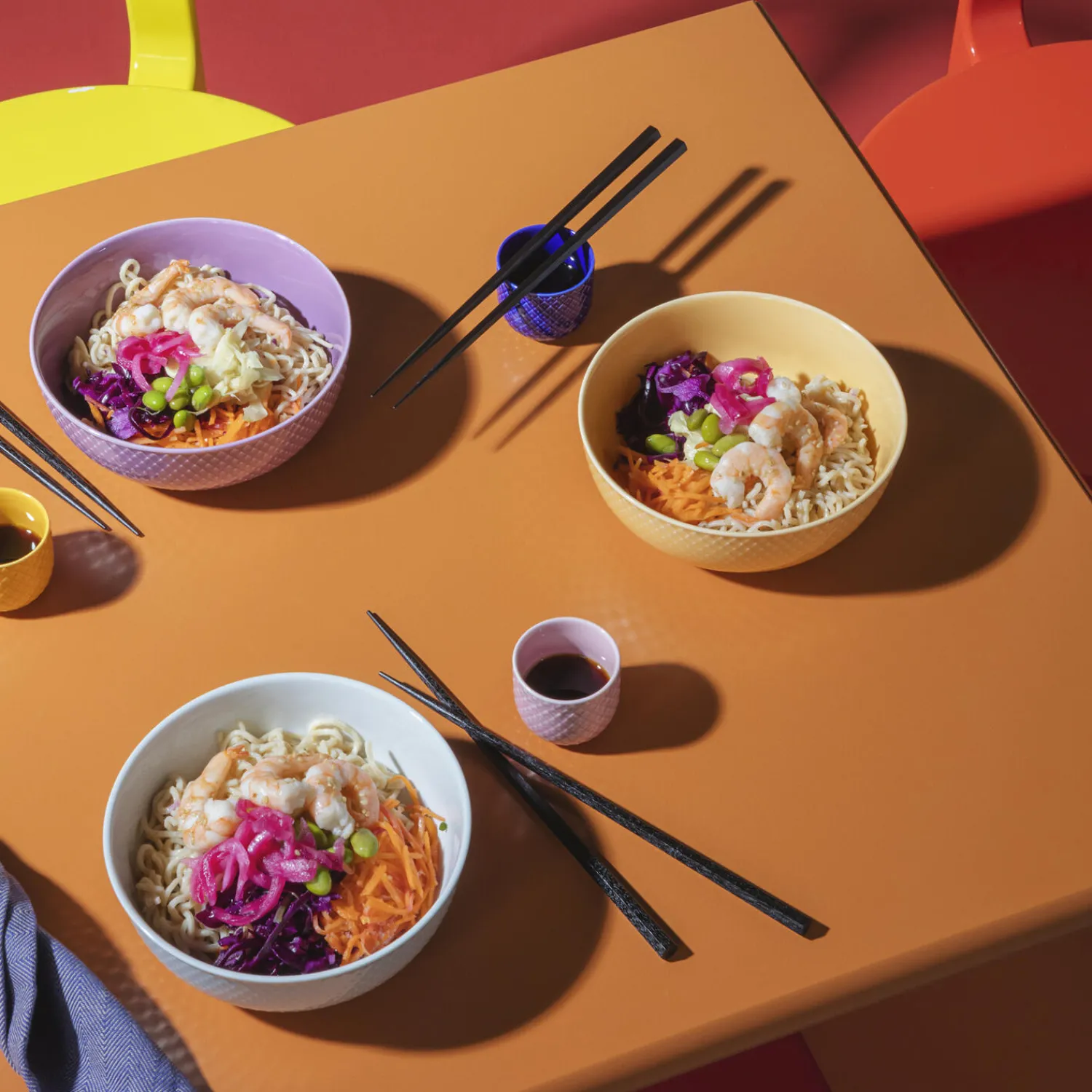 Lyngby Porcelæn Skåle & Fade-Rhombe Color skål,