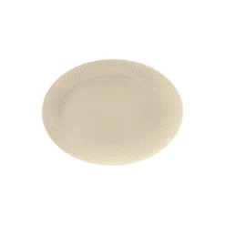 Lyngby Porcelæn Skåle & Fade * Rhombe Earth Ovalt serveringsfad,