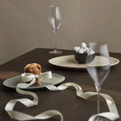 Lyngby Porcelæn Skåle & Fade * Rhombe Earth Ovalt serveringsfad,