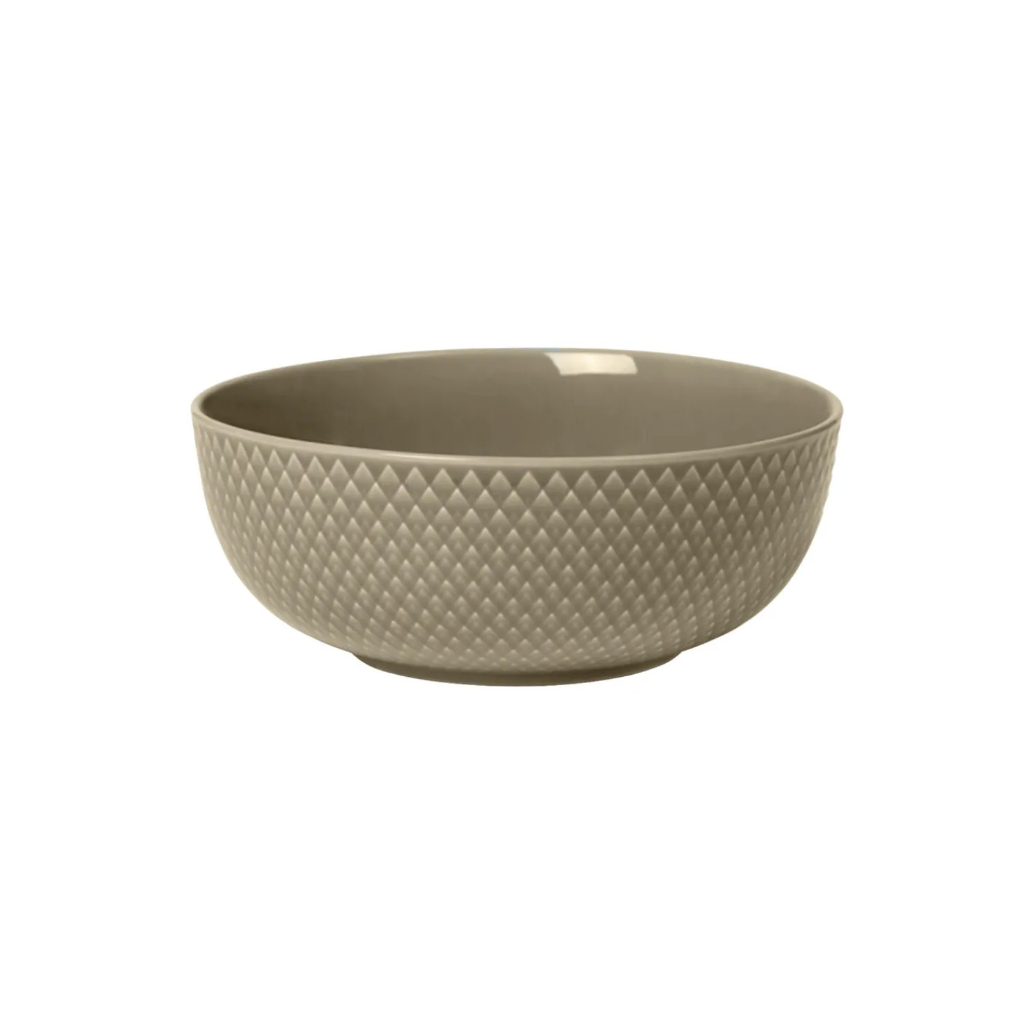 Lyngby Porcelæn Skåle & Fade * Rhombe Earth Skål, clay