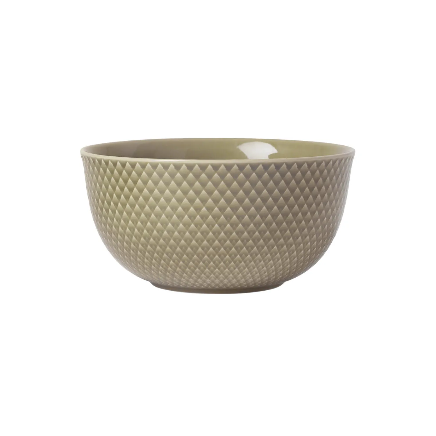 Lyngby Porcelæn Skåle & Fade * Rhombe Earth Skål, clay
