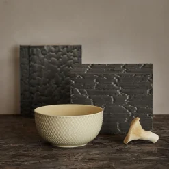 Lyngby Porcelæn Skåle & Fade-Rhombe Earth Skål, marble