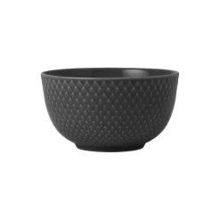 Lyngby Porcelæn Skåle & Fade * Rhombe Earth Skål, slate